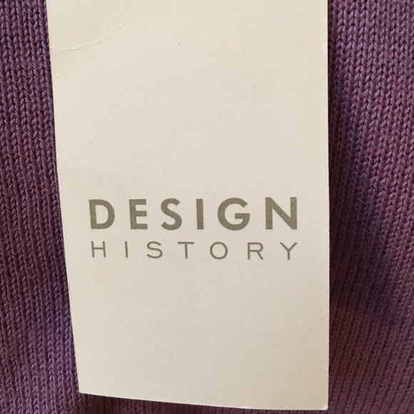 Design History Lavender Shark-bite Sweater with attached Sheer "Skirt" NWT - Picture 9 of 11